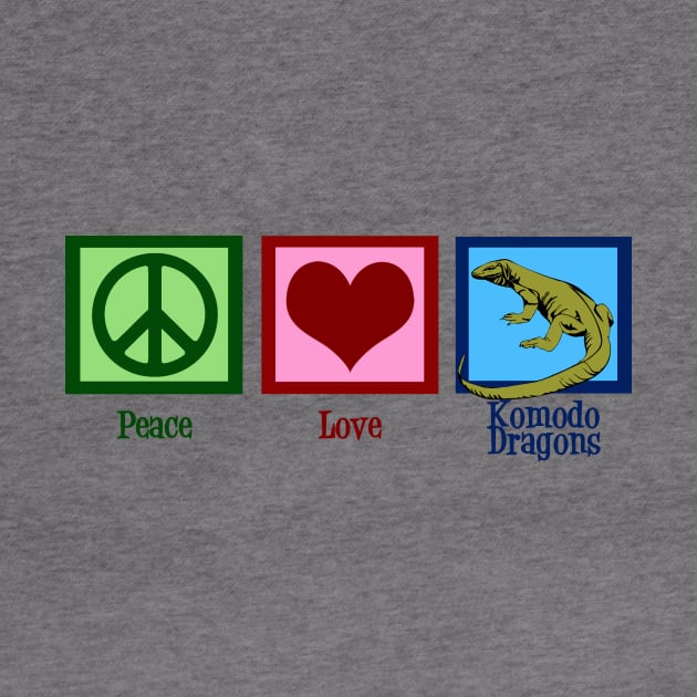 Peace Love Komodo Dragons by epiclovedesigns